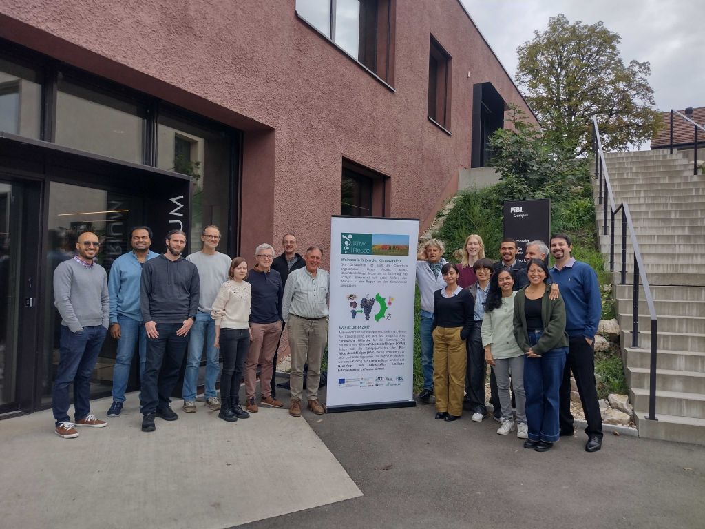Gruppenfoto Projektabschlusstreffen am FibL
